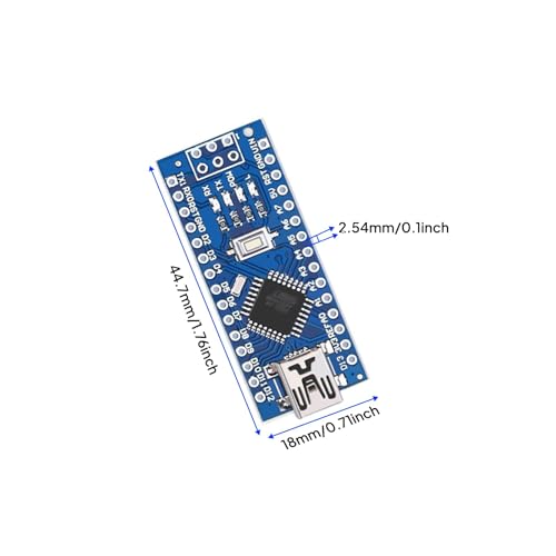 ELEGOO Nano Boards V3.0, ATmega328P CH340, 3-Pack, Compatible with Arduino - size: 3 Pcs Unsoldered Nano without cable