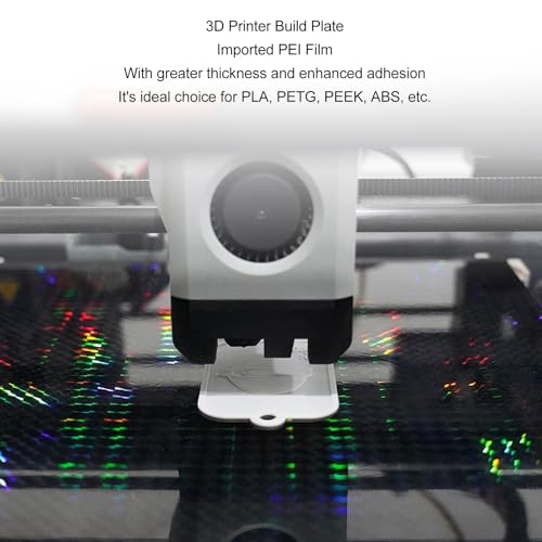 BORDSTRACT Double-Sided Build Plate, PEO Diamond Texture + PEI Spray Texture Spring Steel 257x257mm Without Soft Magnetic Base, Hot Bed Platform for X1/P1P 3D Printer - style: PEI spray + PEO diamond texture 257*257mm