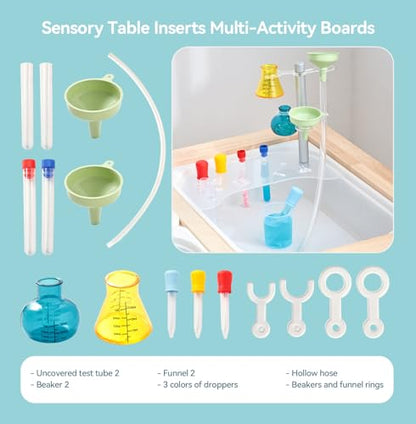 bopoobo Sensory Lab Tray Set Montessori-Inspired Sensory Play The All-in-One Science Station for Curious Toddlers (Chemistry Tools - Tabletop Set)