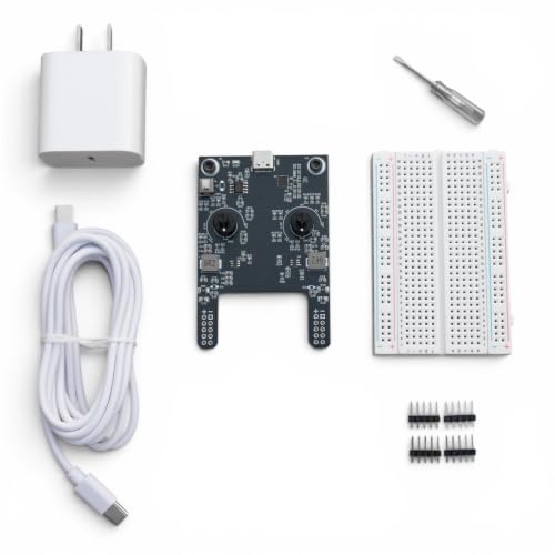USB-C Adjustable 12V/9V/6V/5V/3.3V/1.5V 2A Total Output Breadboard Power Supply USB-C PD Compatible with Raspberry Pi, Pico W, ESP32 (Power Supply Starter Kit)