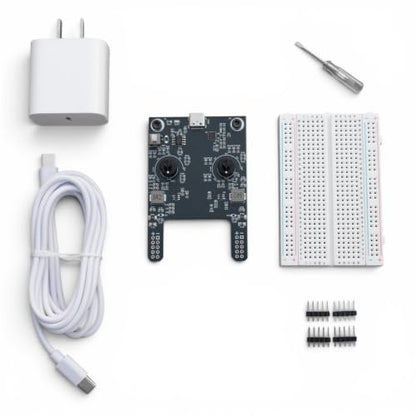 USB-C Adjustable 12V/9V/6V/5V/3.3V/1.5V 2A Total Output Breadboard Power Supply USB-C PD Compatible with Raspberry Pi, Pico W, ESP32 (Power Supply Starter Kit)