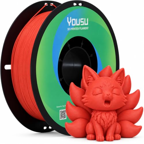 YOUSU 1KG Hide Layer Lines Matte PLA Filament Brick 1.75mm - color: 12-matte Brick, size: Matte PLA