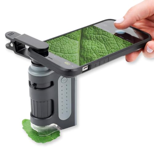 Carson MicroBrite Pro Kit with Pocket Microscope & Smartphone Adapter Clip - style: Microscope + Phone Clip & App