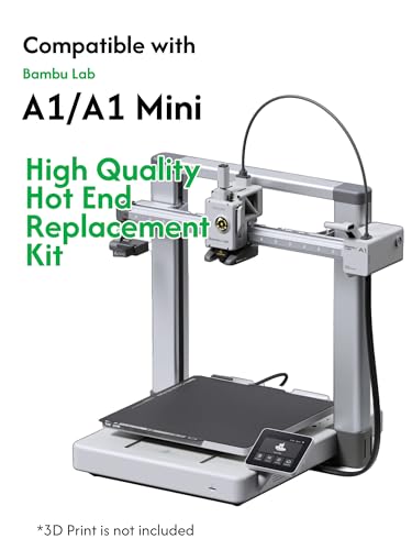 Hotend Kit for Bambu Lab A1/A1 Mini 3D Printer, Hardened 0.4mm Nozzles and 0.2/0.6/0.8/0.4mm Nozzle with Silicone Sock Tool Accessories Kits - color: A1_Mini