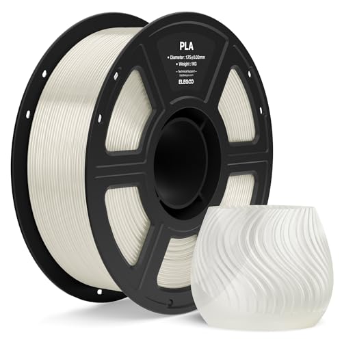 ELEGOO PLA 3D Printer Filament 1.75mm Translucent 1KG - color: 1pcs Translucent
