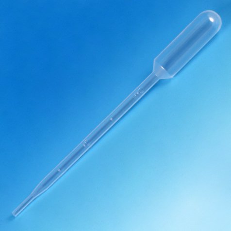 Globe Scientific 137238-100 Transfer Pipet, Large Bulb, Graduated to 1 mL, Sterile, Cellophane Wrap, 5.0 mL, 145 mm Size, 6.5 mm Height, 5.25 mm Wide, 7 mm Length, Polyethylene (PE) (Pack of 100)