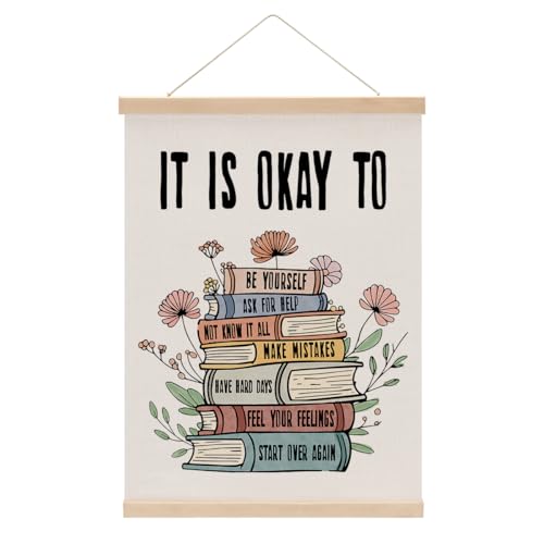 Inspirational Boho Poster Hanger, Positive Affirmations Wall Decor - color: Multi 0045