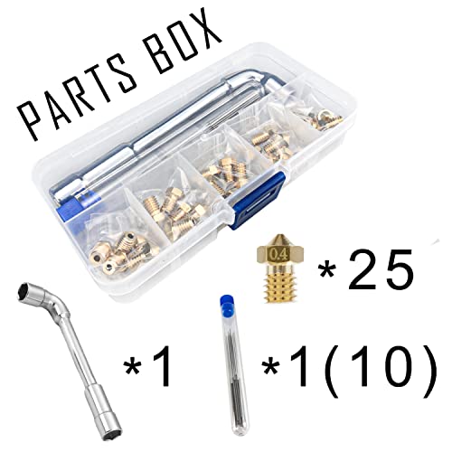 Nozzles 25 pcs 3D Printer Extruders Brass Nozzles - size: V5/V6 Brass, style: Kit: 0.4 Nozzles