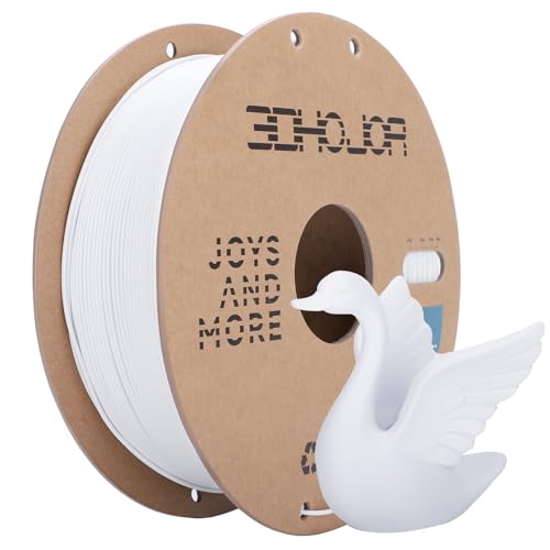 3DHoJor PLA Filament 1.75mm 3D Printer Filament,1kg Cardboard Spool (2.2lbs) Fit Most FDM 3D Printer,Dimensional Accuracy +/- 0.03 mm,Vacuum Packaging-Cold White - color: Cold White
