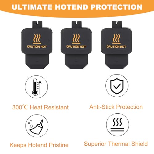 10PCS Hotend Silicone Sock for Bambu Lab H2D/H2S Series, High Temperature 300°C Heat Resistant Nozzle Cover, Anti-Stick & Thermal Insulation Protective Case for 3D Printer Accessories - size: H2D/H2S