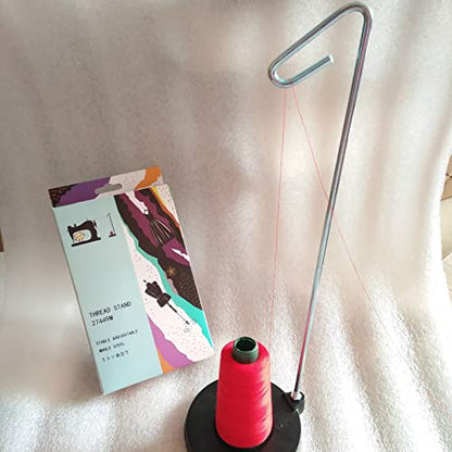 Tosnail 2 Packs Universal Cone and Spool Stand Thread Holder with Sturdy Metal Base