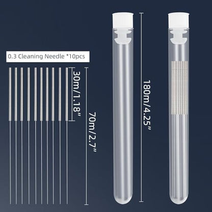 3D Printer Nozzle Cleaning Kit: 10Pcs 0.3mm Nozzle Cleaner, by 5APLUSREPRAP - size: 0.3mm