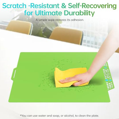 BIQU CryoGrip Pro Glacier Green Compatible with Bambu-Lab P1S/P1P/P2S/X2D/X1C/X1E/A1 3D Printers 257x257MM Panda Build Plate Double Sided Upgrade Removable Surface Platform - color: Glacier-Green, size: P1/P2/X1/A1/X2D