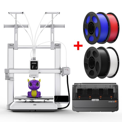 （Bundle Anycubic Kobra X Combo 3D Printer + ANYCUBIC PLA Filament 1.75mm 4KG Black +White