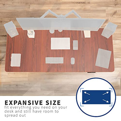 VIVO Dark Walnut 71 x 30 in Table Top, DESK-TOP72-30D - color: Dark Walnut