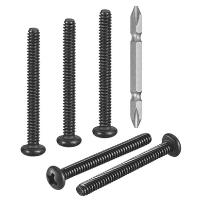 DTGN #6-32x1-1/4 Pan Head Machine Screw W/Screwdriver Bit 304 50pcs - size: #6-32x1-1/4"