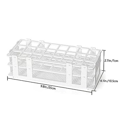 Glass Test Tube Set 24pcs 80ml Glass Test Tubes 25 x 200mm with Cork Stoppers and 1pcs 24 Holes Plastic Tubes Rack for Test Lab Tubes - size: Glass Test Tube & Tube Rack Set