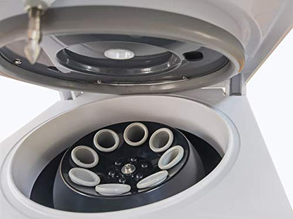 TD4C Digital Bench-Top Centrifuge with Brushless Motor: Ultra-Quiet, Adjustable Speed & Timer, 100-4000rpm (Max 2200xg), 8X(10-15) ml Tubes for Laboratory, Medical Research, Beauty