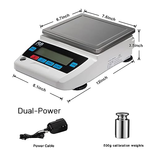 FLB Lab Scale Digital Precision Balance with DWT Unit 2000g x 0.01g - size: 2000gx0.01 (BATTERY NOT INCLUDED)