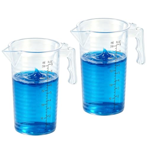 Herbicide Measuring Cup, Plastic Measuring Cup, 2-Pack 8oz (250 mL)
