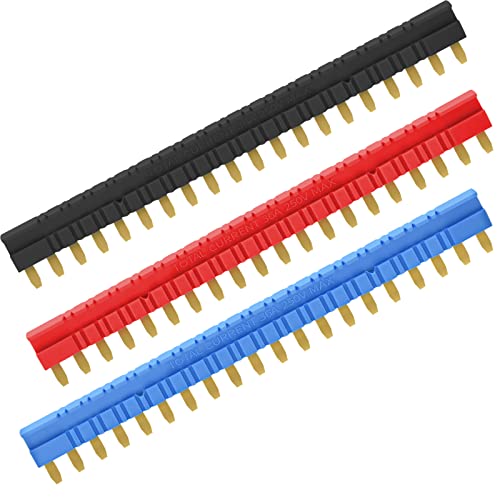 Electromagnetic Relay Jumper General Purpose Suitable for Socket HF41F-1Z-C2 Screw Terminal Connector Short Piece Connection Piece Red/Blue/Black 3 PCS - size: 3 Jumpers B+R+K
