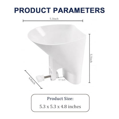 Flour Funnel for KitchenAid Stand Mixer Pouring Chute Attachment