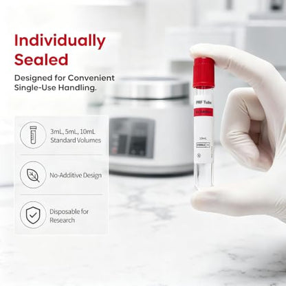 10 Pcs 10mL Plain Plastic Tubes Individually Sealed for Lab Use - style: 10ML-10PCS