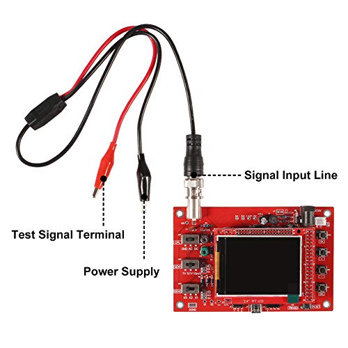 DSO 138 DIY Oscilloscope Kit Opening Source 2.4" TFT 1MSPS Pocket-Size Digital Oscilloscope Kit with DIY Parts & Probe, Handheld Pocket Electronic Learning Set, Assembled Vision - color: oscilloscope welding