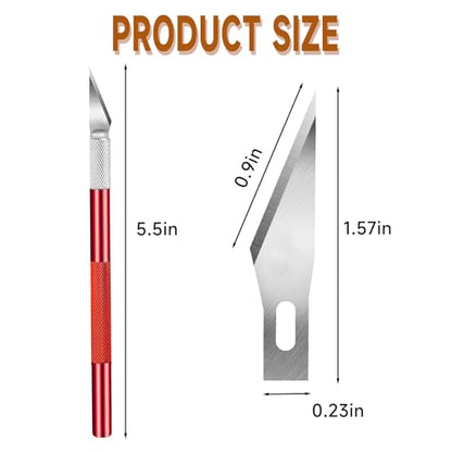 14 piece craft knife set, precision cutting tools, art specific hobby blades, suitable for Modeling, Carving, Precision knife for Arts & Crafts