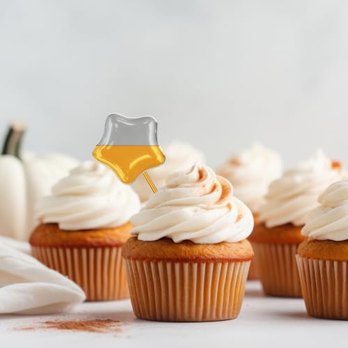 [Star Style] Vabiooth 50Pcs 4mL Cupcakes Disposable Plastic Transfer Pipettes Liquid Dropper for Chocolate or Strawberries Cupcakes, Ice Cream, Mini Cakes, Waffles, Children's Painting - size: 50pcs, style: Star Style