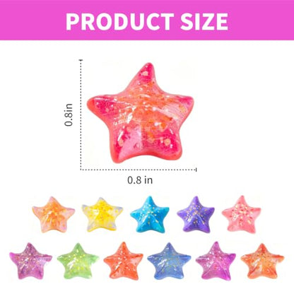 60Pcs Mini Resin Starfish Figurines Tiny Sea Shell Star Figure for Crafts - color: 60 Starfish - 12 Styles