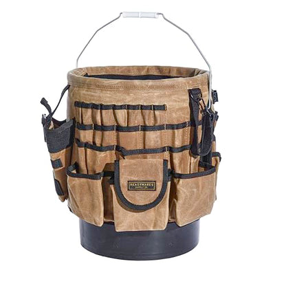 Readywares Tool Bucket Organizer | Waxed Canvas 5 Gallon Bucket Organizer