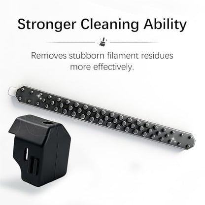 6+1 Silicone Sock & Nozzle Brush Set for Anycubic Kobra X/Kobra 4 Nozzles Silicone Cover,300°C Heat-Resistant Hotend Sleeves with Self-Adhesive Nozzle Wiper – Stick Directly on Platform for Anycubic - color: Silicone Sock and Nozzle Wiper