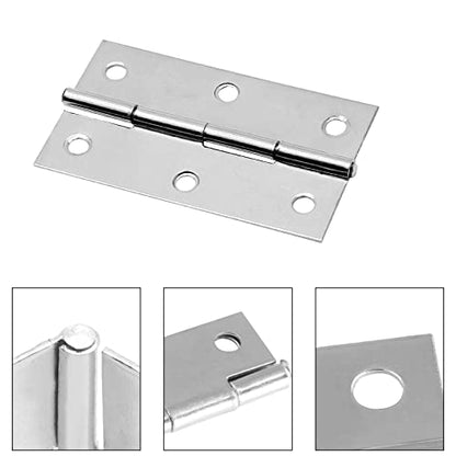 Piutouyar 6Pack 2.5 Inch Butt Hinge 304 Stainless Steel Mini Hinges - size: 2.5 Inch