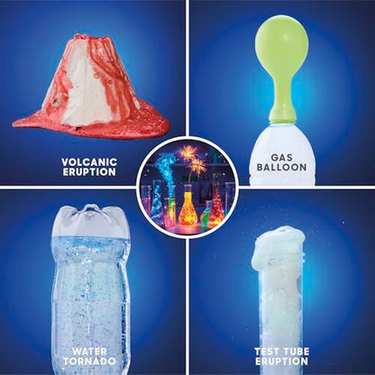 Discovery 3-in-1 Science Station for Kids| 84 Science Experiment Kit| Erupting Volcano, Glow Slime, Brain Dissection, Magic Potions| STEM Chemistry Activity Set| Educational Learning Toy| Gift Ages 8+