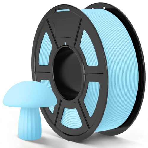 TECBEARS Matte PLA Filament Rapid 50-600mm/s Printing, 1kg Sky Blue - color: 1kg Sky Blue