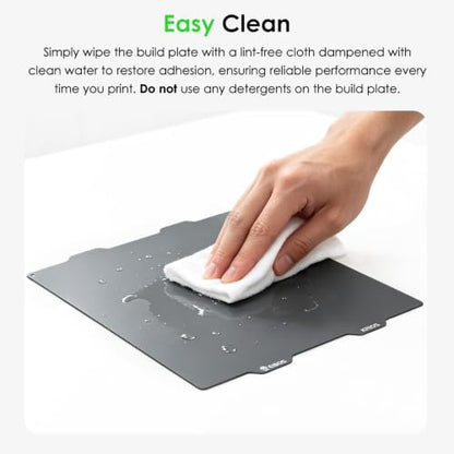 【EIBOS Official】Cold Build Plate Krios for Bambu Lab A1 Mini 3D Printer, Low Temperature Printing Surface, No Glue Required, 184x189mm Double-Sided Flexible Spring Steel Plate, Easy-Remove Build Plate