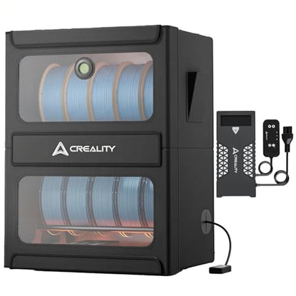 Creality 3D Printer Filament Storage, Multi-Roll Filament Dryer Storage with Heating 2-in-1, 10-roll Large Capacity Max Temeperature 70℃ Fireproof Moisture-Proof, Detachable Heating Module - color: Multi-roll Filament Dryer