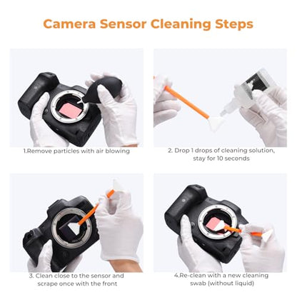 K&F CONCEPT Double Tipped 24mm Full Frame Sensor Cleaning Swab X14