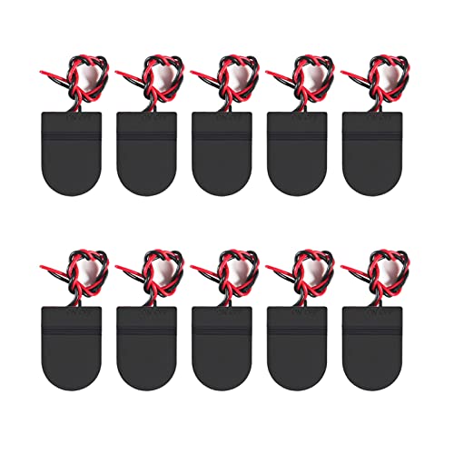 10pcs CR2032 Battery Holder Coin Cell Battery Holders 1x CR2032 Battery Holder Battery Storage Boxes Cover with On ON-Off Switch Socket Container - size: 10pcs