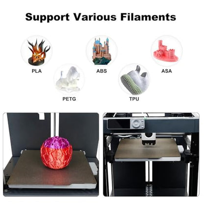 BORDSTRACT Double-Sided Build Plate, PEI Spray Coating + PEY Smooth Film Spring Steel Flexible Plate 300x300mm Without Soft Magnetic Base for Most Models of 3D Printer Platforms - style: PEI spray + PEY film 300*300mm