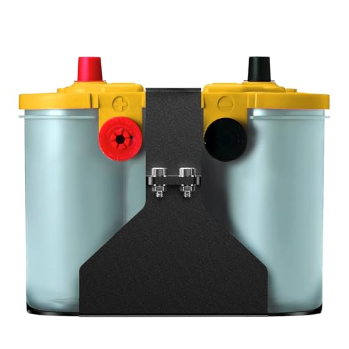 Battery Box Tray Truck Battery Tray Battery Holder Battery Mount Bracket for Optima Group 34/78 Batteries Multi-functional Storage Tray Mounted Warehouse/Kitchen Storage Rack