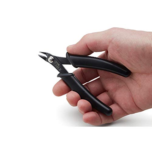 trueCABLE Precision Sharp Flush Cutter, 1 Pack, Wire Cutting Pliers for Ethernet Cable Preparation, Electronics, Jewelry & Crafts, Hardened Carbon Steel with Non-Slip Handle, Cut Wire Up To 16 AWG - style: 1 Pack