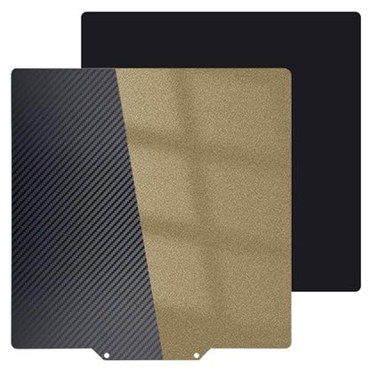 Upgraded 120x120mm Build Plate Smooth/Textured PET+PEI Print Bed,Double-Sides Spring Steel Build Plate Magnetic Flexible Heated Bed for Voron 0.1/0.2 V0 3D Printer. - size: 120x120