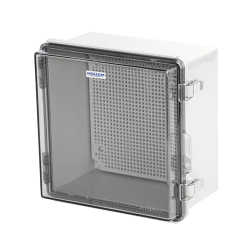 Mollom Transparent Cover Outdoor Junction Box (8.3x8.3x5.1In) - size: 8.3x8.3x5.1"