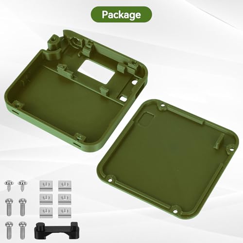 Heltec V3 Case for ESP32 LoRa V3 Development Board Custom Meshtastic Case with Antenna Port and Charging Slot (N32, Green) - color: Green