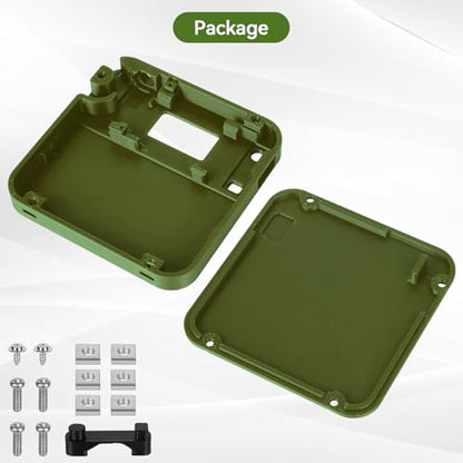Heltec V3 Case for ESP32 LoRa V3 Development Board Custom Meshtastic Case with Antenna Port and Charging Slot (N32, Green) - color: Green