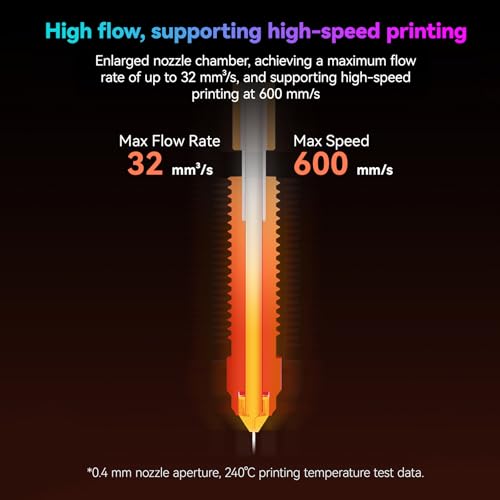 Creality Official K1/K1 MAX/K1C/K1 SE Hotend Kit New Version, Upgrade K1C Ceramic Heating Block Kit, Support 300°C High Temperature and 600mm/s Fast Speed Printing, for Creality K1 Series 3D Printers - style: K1 Series