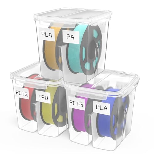 Filament Storage Box - Airtight Filament Storage Container 6.0L 3 Pack - size: 3p-big
