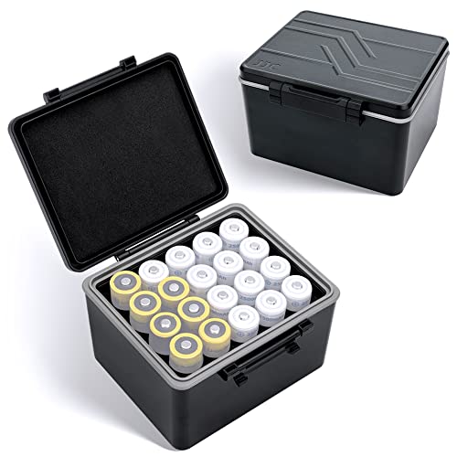 JJC 18650 Battery Case Holder, Storage Organizer for 20 x 18650 Batteries - color: For 18650 Battery